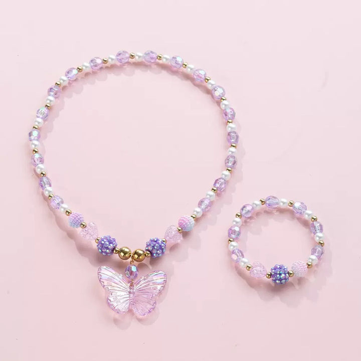 Butterfly Charm Schmuckset Karnz