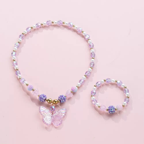 Butterfly Charm Schmuckset Karnz