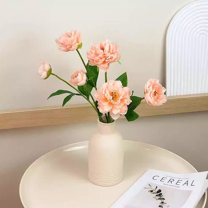 Realistische Pfingstrose Blumenstiel