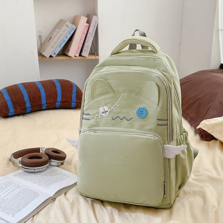 Süßes Cartoon-Katzen-Gesicht Rucksack
