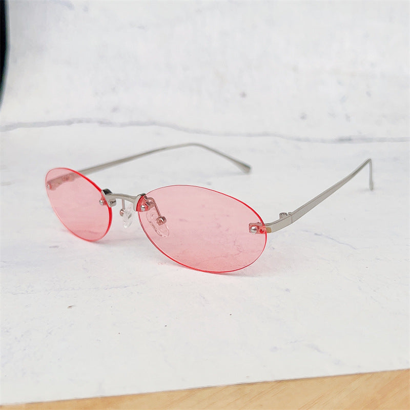 Minimalistische ovale Rahmenbrille Karnz