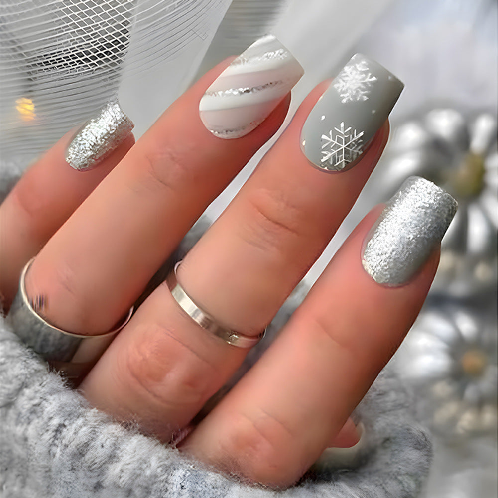 Winter-Themen Druck-Nagelkunst Karnz