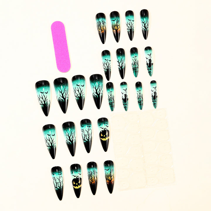 Halloween-inspirierte 3D Stiletto-Nagelverlängerungen Karnz