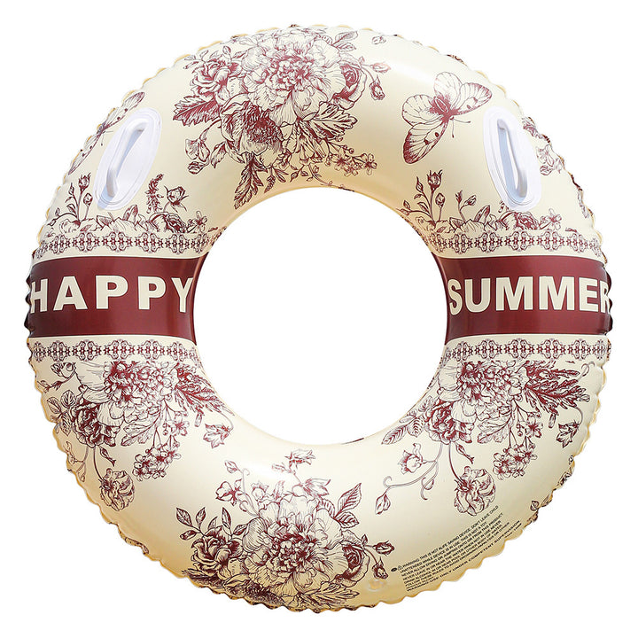 Unisex Eleganter Schwimmring mit floralen Motiven Karnz