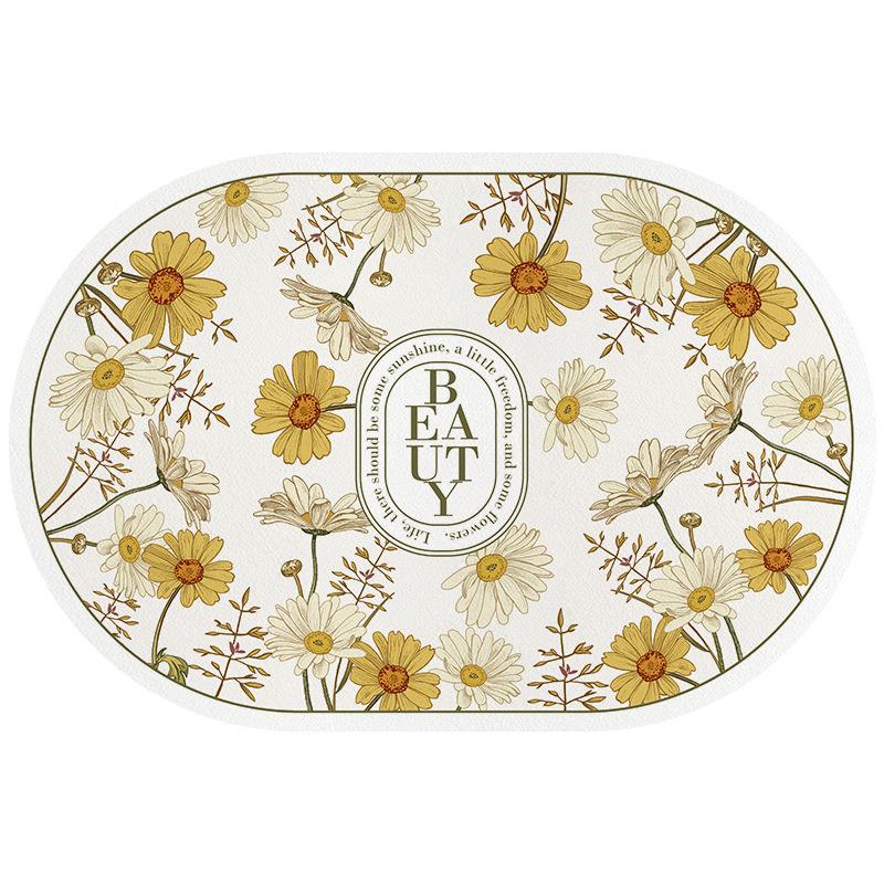 Blumenmuster Bereichsmatte
