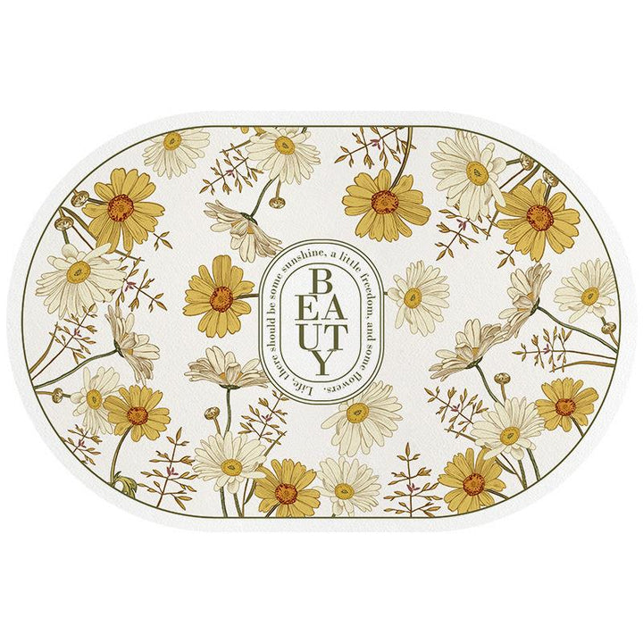 Blumenmuster Bereichsmatte