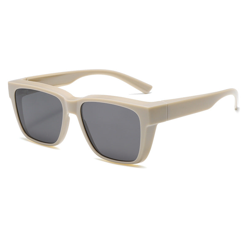 Damen moderne quadratische Sonnenbrille mit robustem Rahmen Karnz