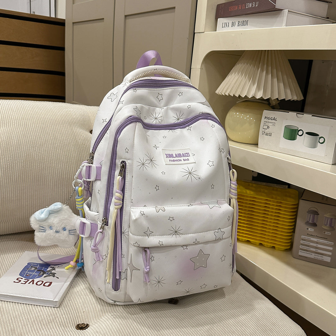 Stilvolle Stern-verzierte Schul-Rucksack Karnz
