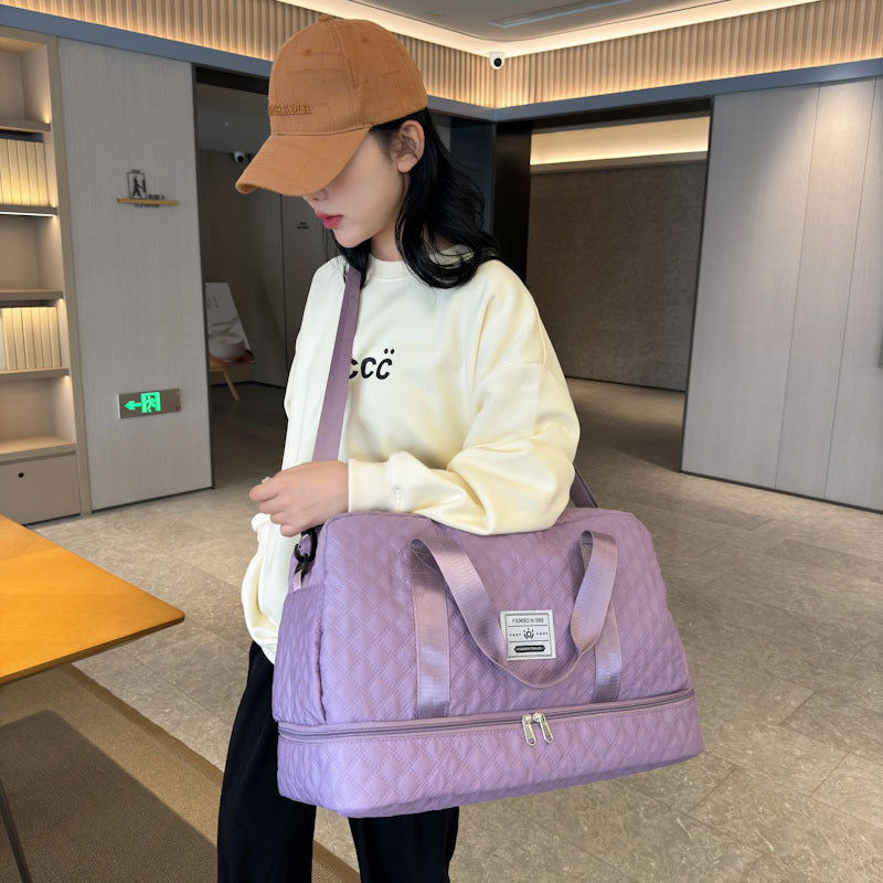 Stylische gesteppt Reis Duffle Bag Karnz