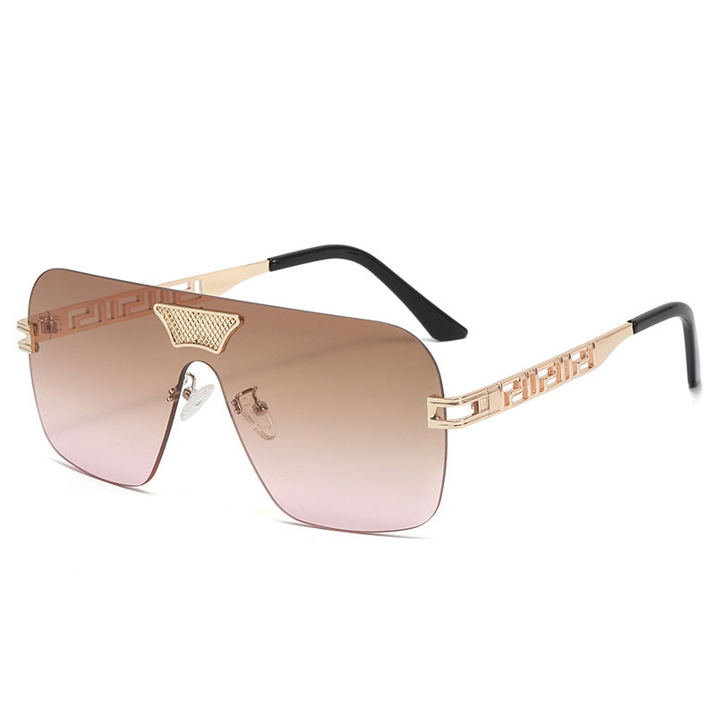 Damen modische Sonnenbrille im futuristischen Stil mit herausragendem Rahmen Karnz
