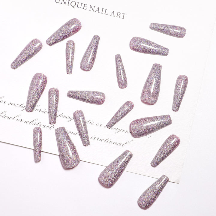 Glamouröse Glitzernd Press-On Nagelspitzen Karnz