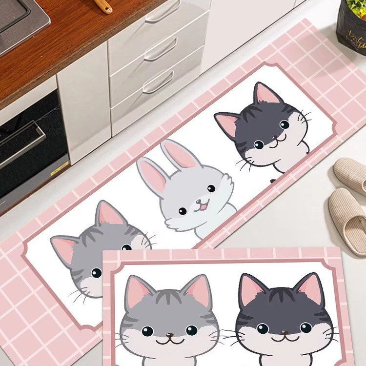 Katzen-Themen Küchenmatte Karnz