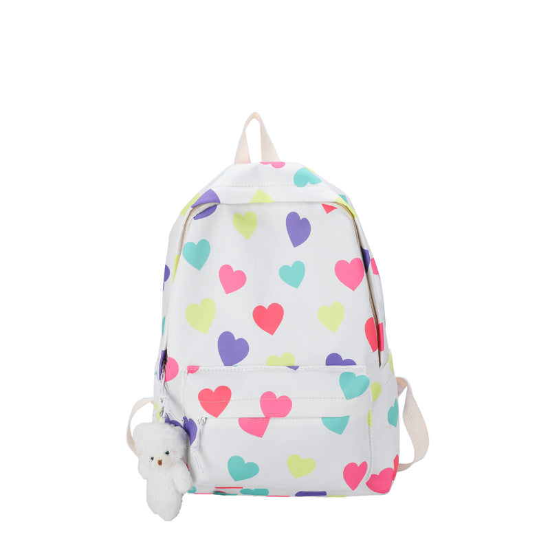 Herzgemusterter Freizeitrucksack Karnz