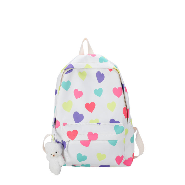 Herzgemusterter Freizeitrucksack Karnz