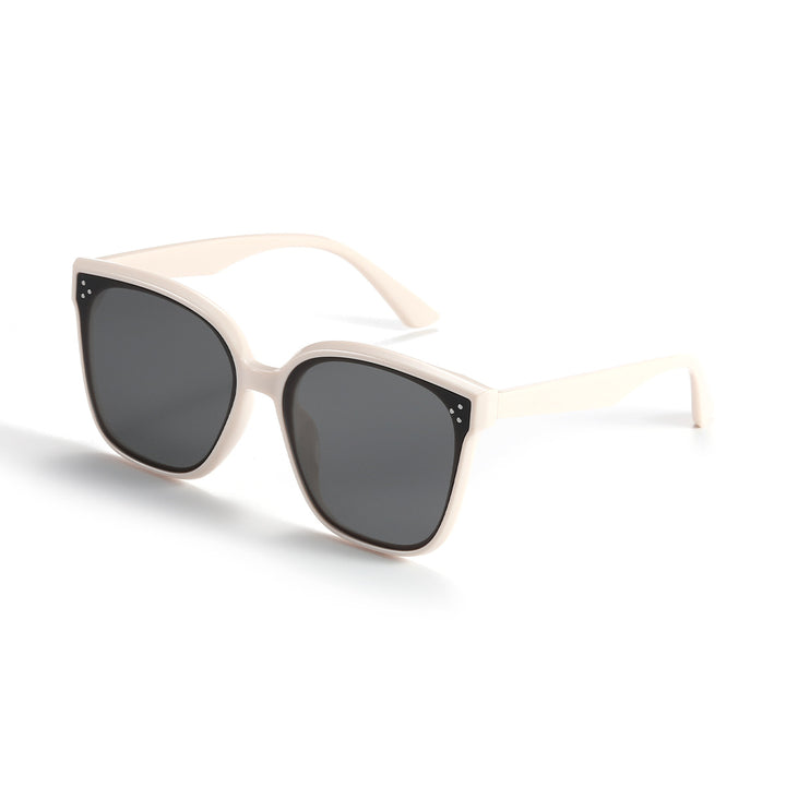 Damen modische Sonnenbrille mit transparentem Akzent Karnz