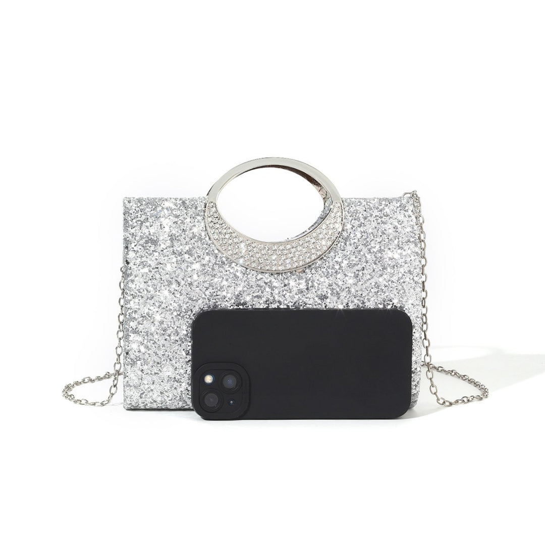Glitzernde Abendhandtasche