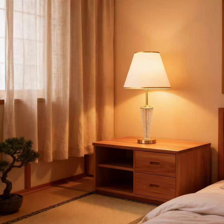 Elegante Kristall Akzent Tischlampe