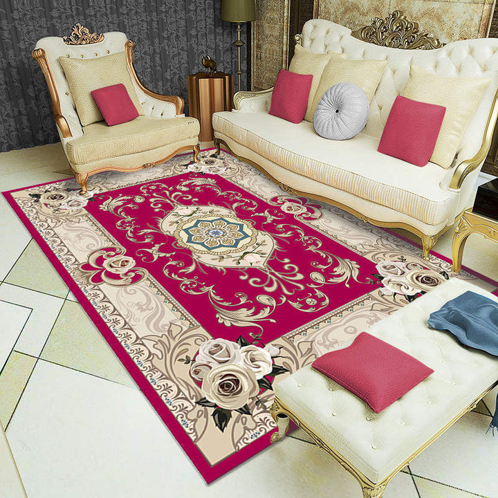 Eleganter floraler gewebter Teppich