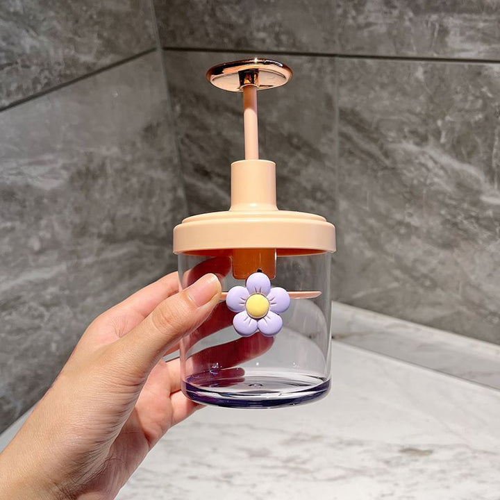 Dekorative Glas mit Blümchen-Design Karnz