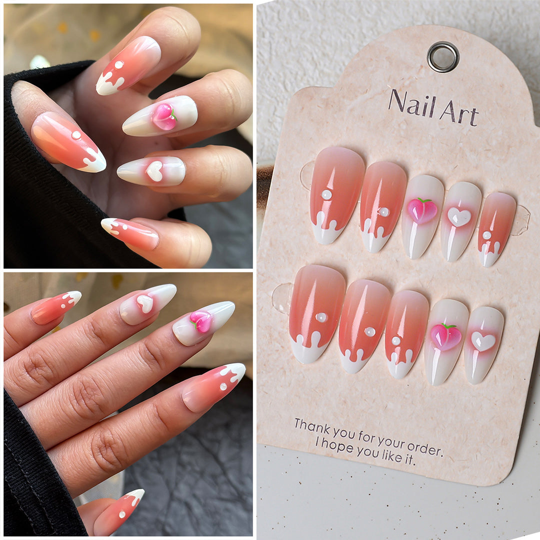 Dekoratives Press-On Nagelset Karnz