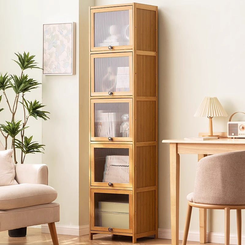 Holz Vitrine Mit Klarem Glas Und Verstellbaren Ablageflächen Karnz