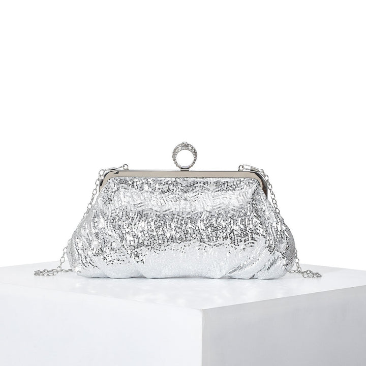 Vintage-inspirierte strukturierte Abend-Clutch