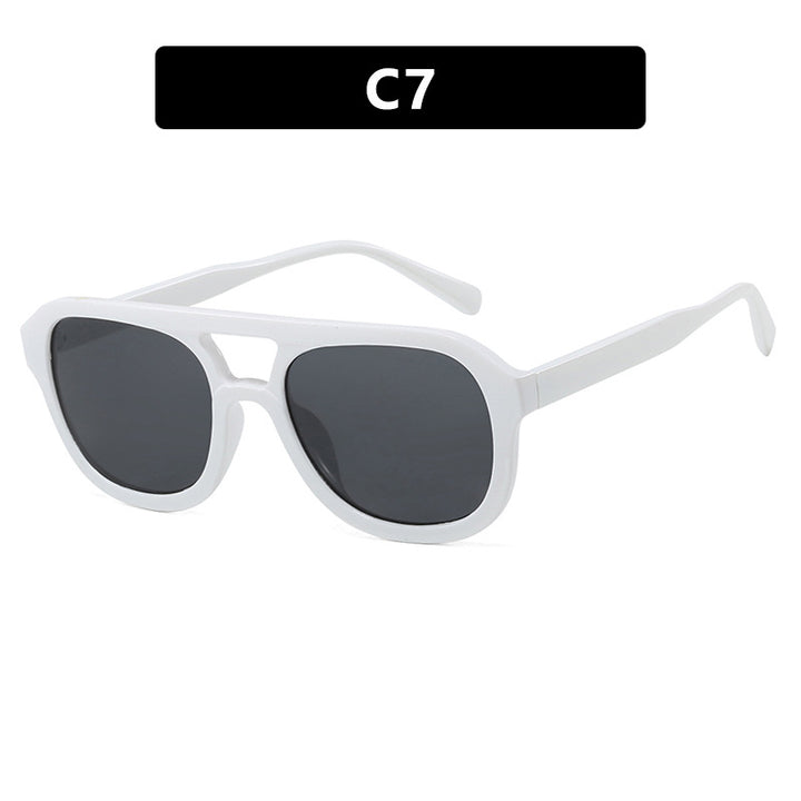 Damen modische Sportsonnenbrille mit breitem, flexiblen Rahmen Karnz