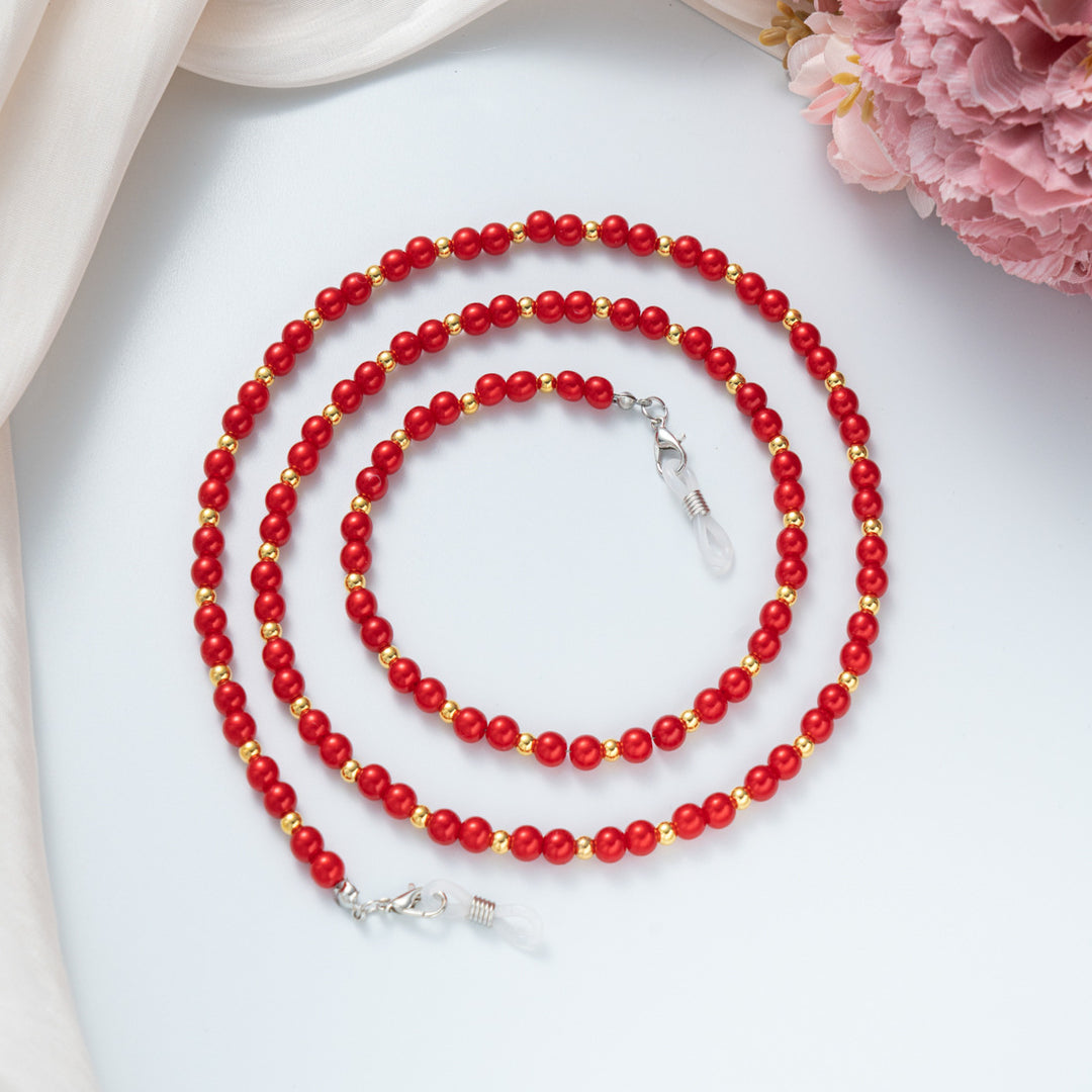 Stylische Perlen-Brillenband Karnz