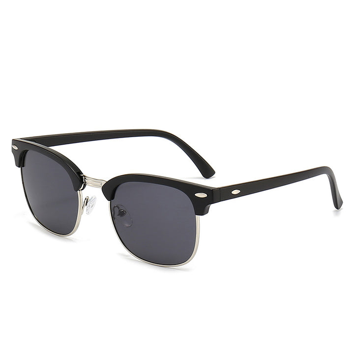 Damen modische Retro-Sonnenbrille mit metallischem Rahmen Karnz
