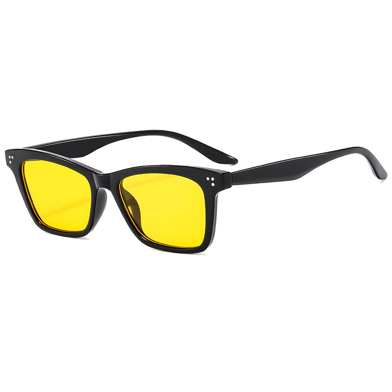 Damen elegante Sonnenbrille im modischen Rechteckdesign Karnz