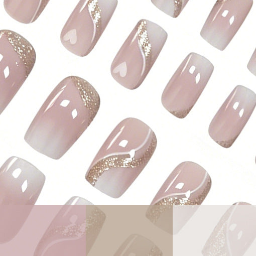 Elegante Glitzer-Nagelverlängerungen Karnz