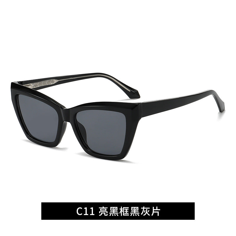 Damen trendige Oversized-Sonnenbrille Karnz