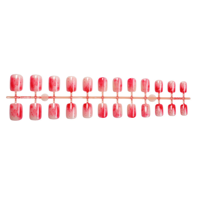 Stylisches Marmor-Finish Press-On-Nagelset Karnz