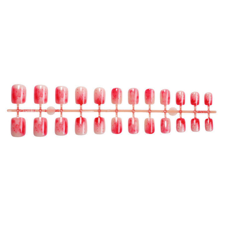 Stylisches Marmor-Finish Press-On-Nagelset Karnz