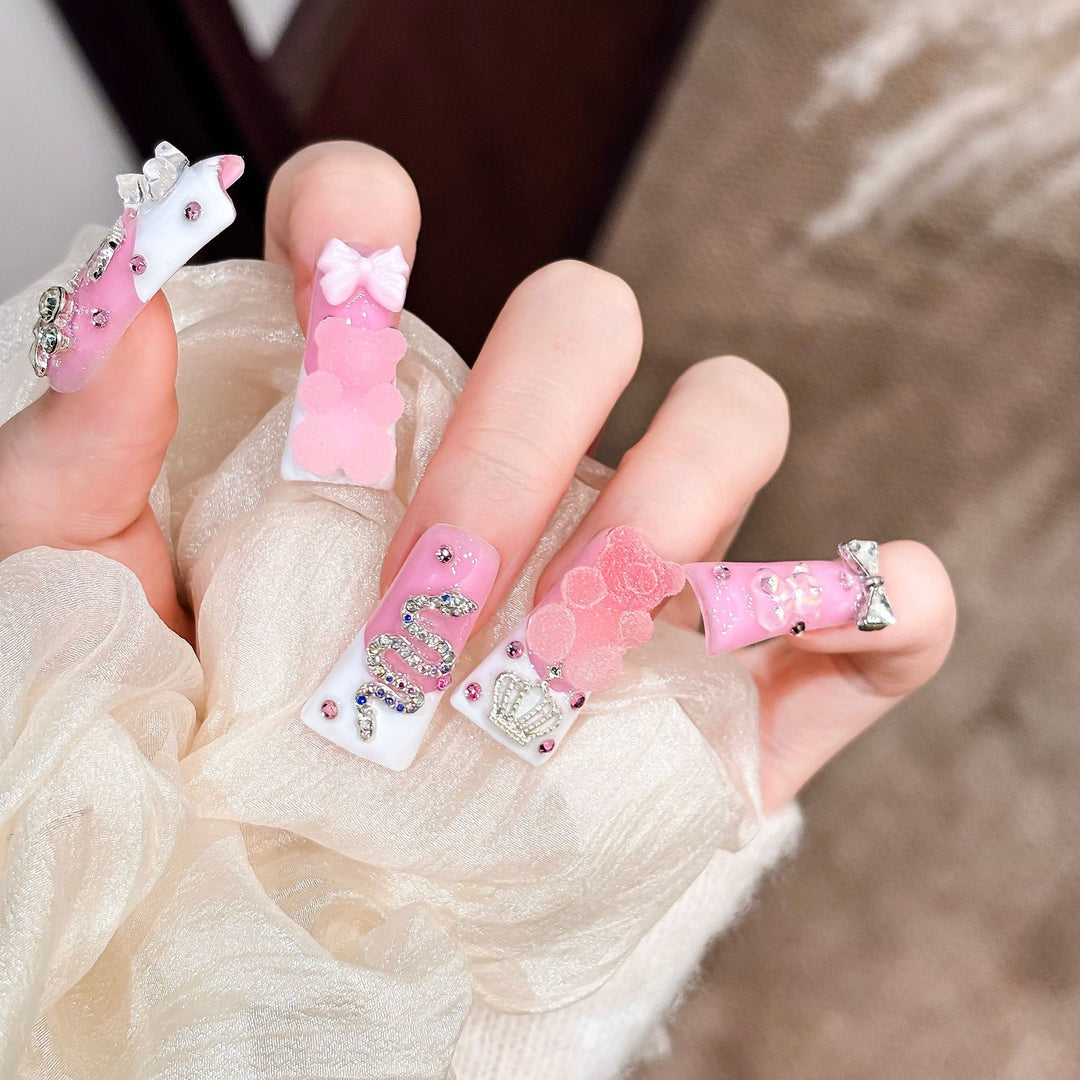 Dekoratives Press-On Nagelkunstset
