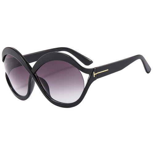 Damen extravagant geformte Sonnenbrille Karnz