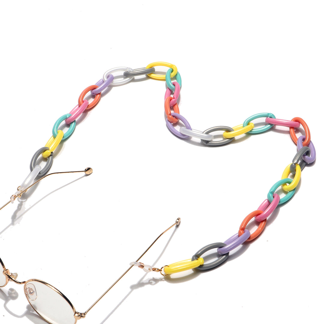 Bunte Chunky Brillen Kette Karnz