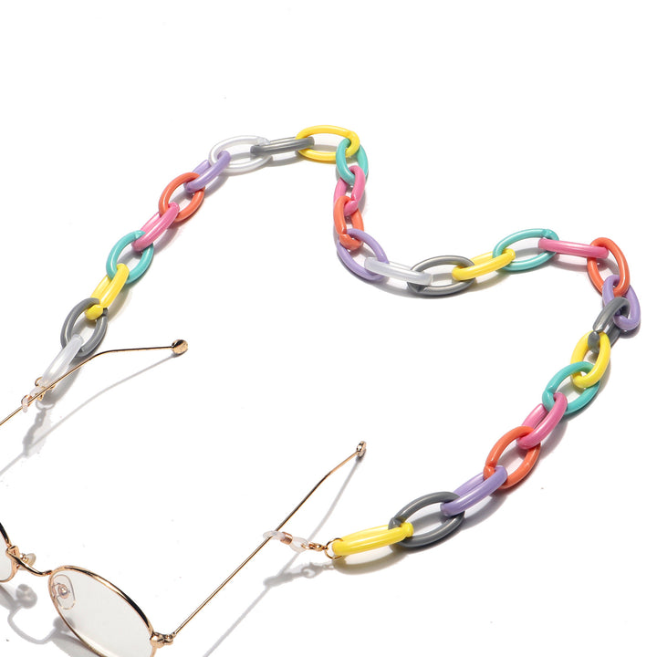 Bunte Chunky Brillen Kette Karnz