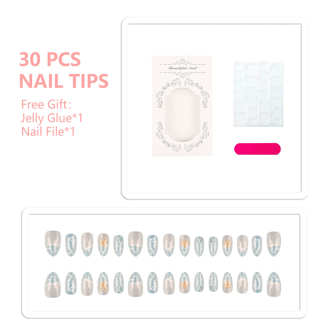 Elegante Press-On Nagelspitzen Set