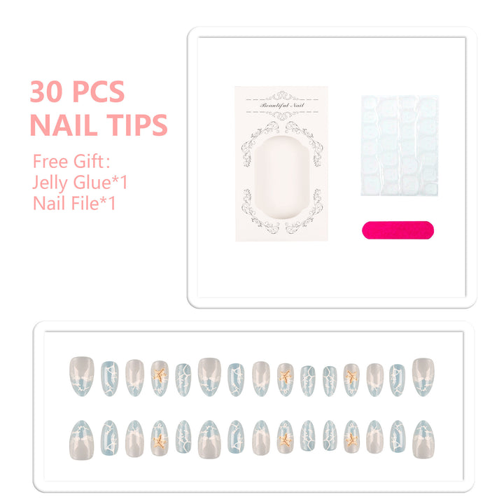 Elegante Press-On Nagelspitzen Set