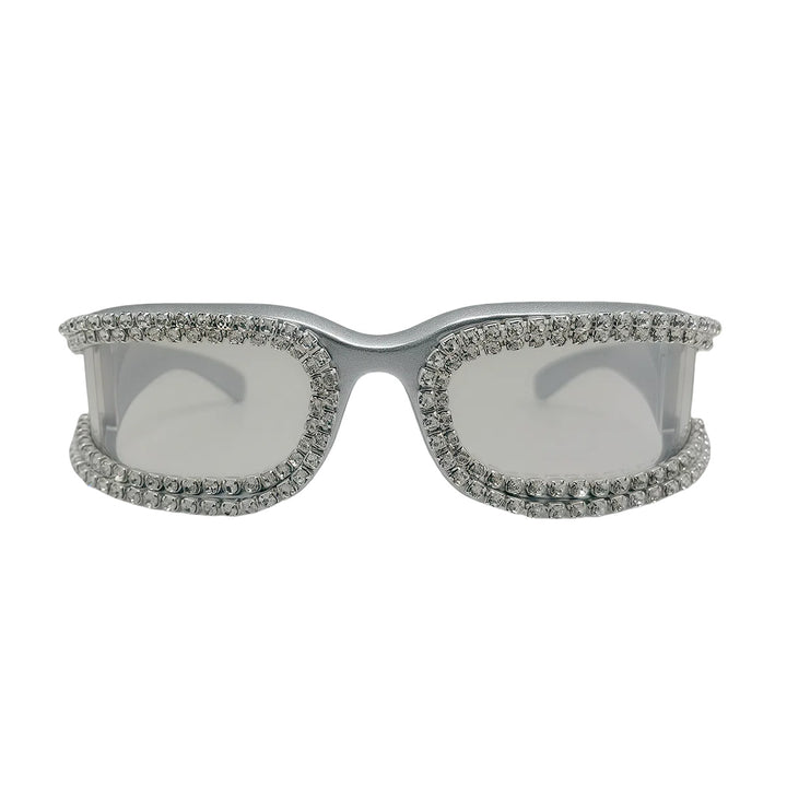 Damen modische und glamouröse Oversized-Sonnenbrille Karnz