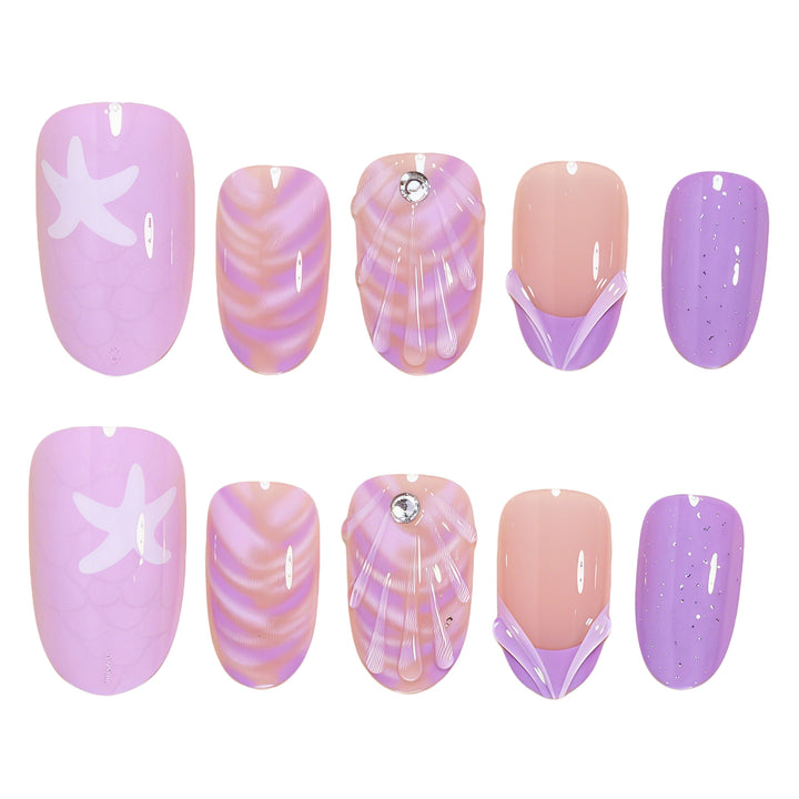 Ozean-inspiriertes Nagelkunstset Karnz