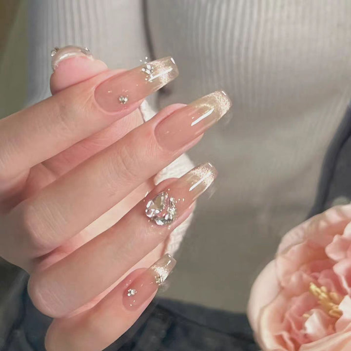 Premium Glitzernde Press-On Nagelerweiterungen Karnz