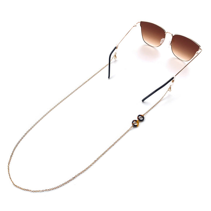 Elegante Brillen Kette mit dekorativen Gliedern Karnz