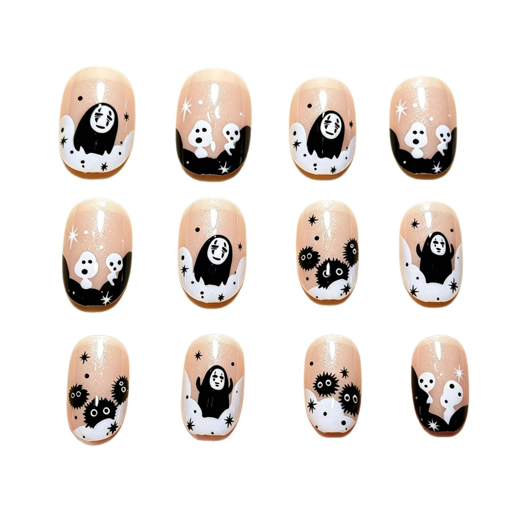 Halloween-Themed Fun Press-On Nail Art Karnz