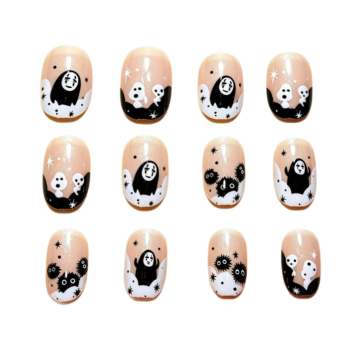 Halloween-Themed Fun Press-On Nail Art Karnz