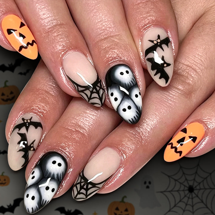 Halloween-Themen Gel-Nagelkunst Karnz