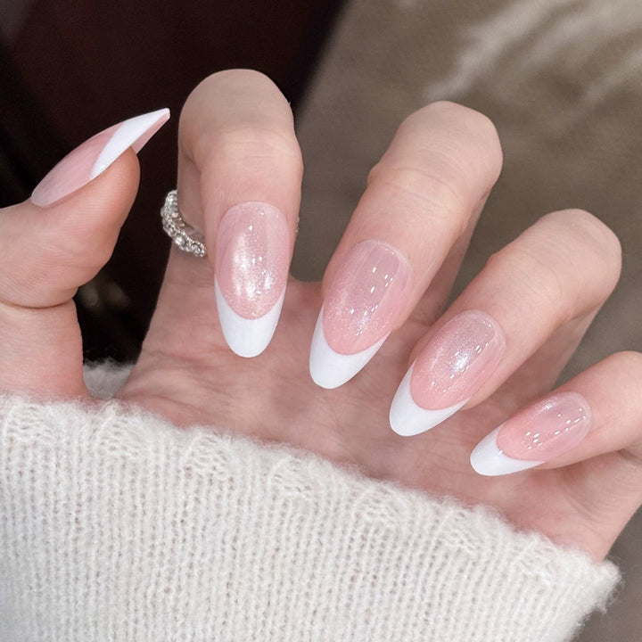 Elegante Ombre Druck-On-Nagelerweiterungen