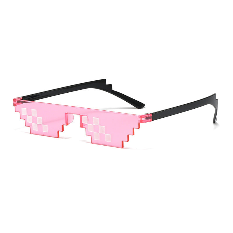 Pixelierte geometrische Sonnenbrille