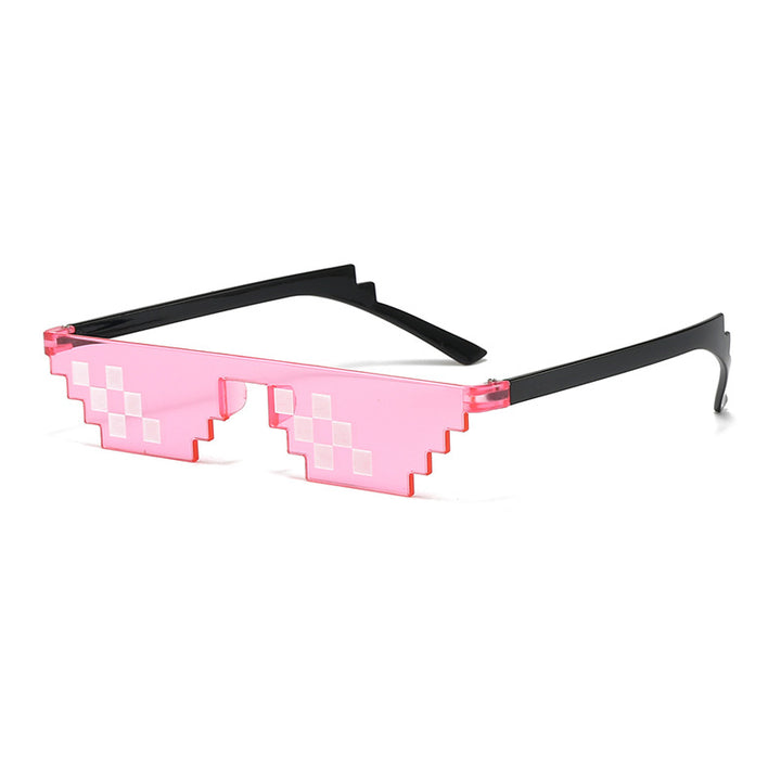 Pixelierte geometrische Sonnenbrille